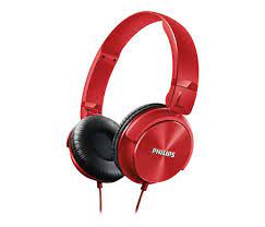 Philips Dj Monitor Style Headphones Red