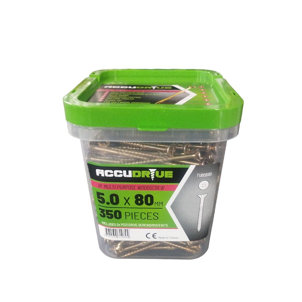 tub-5x80-accudrive-screws-tub-qty-350