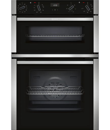 Neff N50 Double Oven Stainless Steel Circotherm Meatprobe