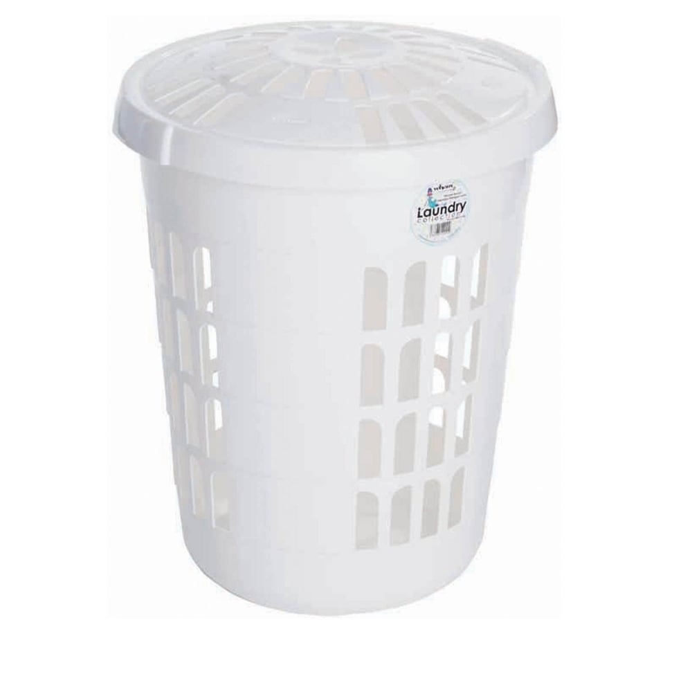 Laundry Deluxe Hamper Ice White