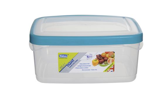 2 L Teal Rectangular Seal Tight Storer