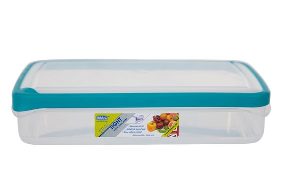 3 L Teal Rectangular Seal Tight Storer