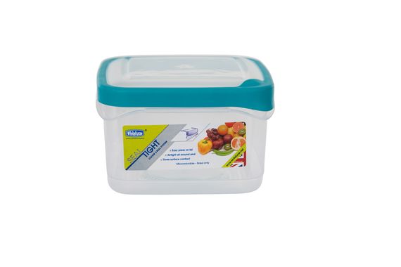 1.4 L Teal Square Seal Tight Storer