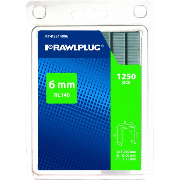 rl140 6mm rawlplug staples