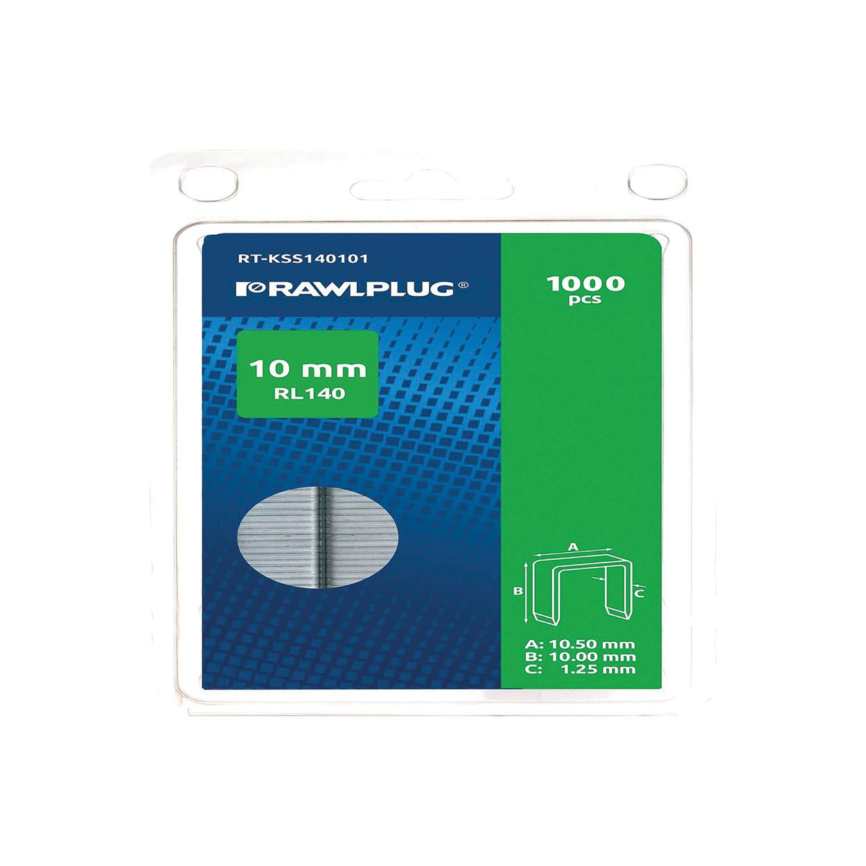 rl140 10mm rawlplug staples