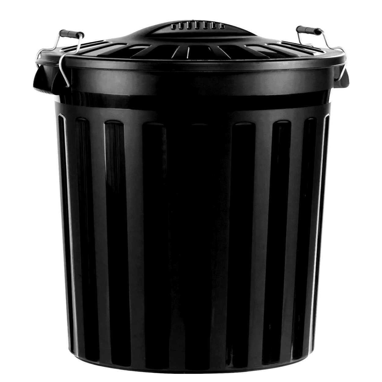 black pvc dustbin lid 80ltr