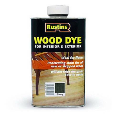 1lt rustins ebony wood dye
