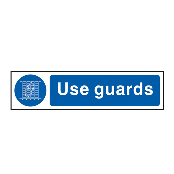 self adh sign use guards 200x50