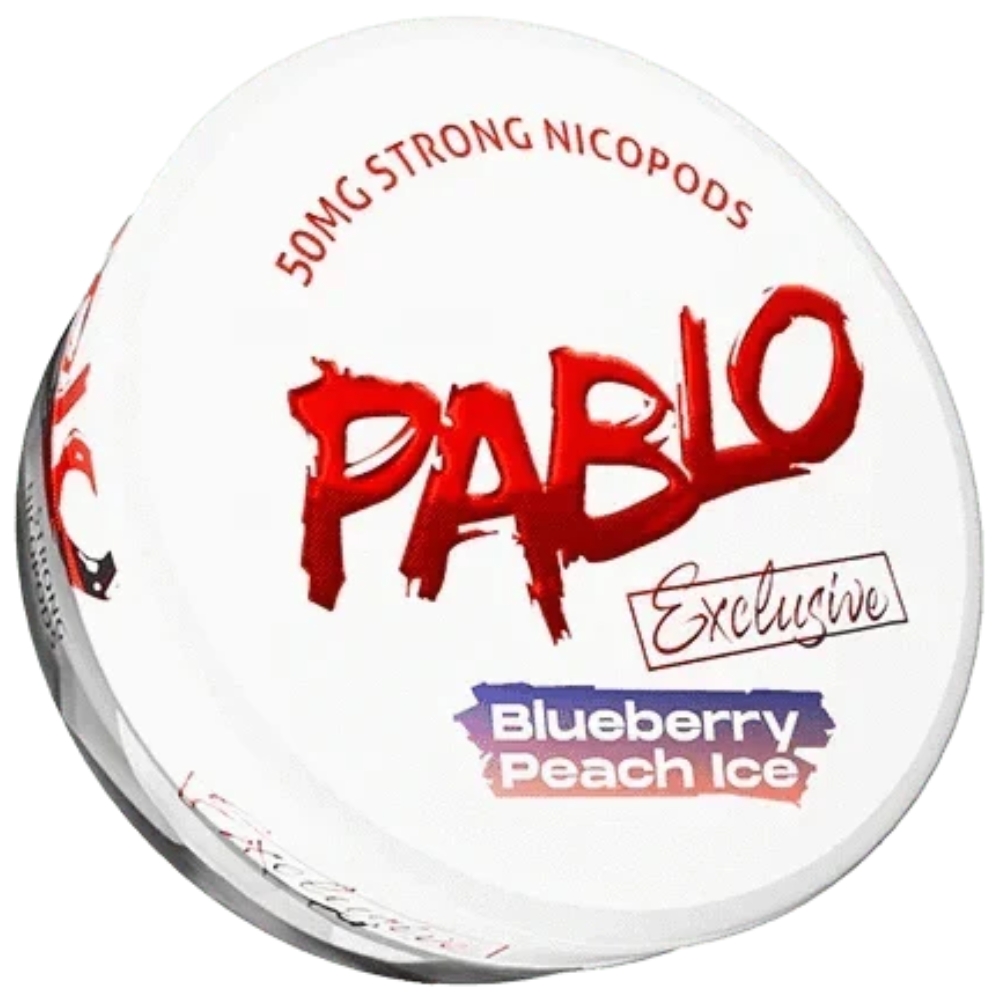 Pablo Exclusive Nicotine Pouches Blueberry Peach Ice 50mg
