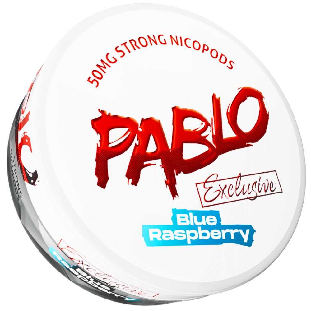 Pablo Exclusive Nicotine Pouches Blue Raspberry 50mg