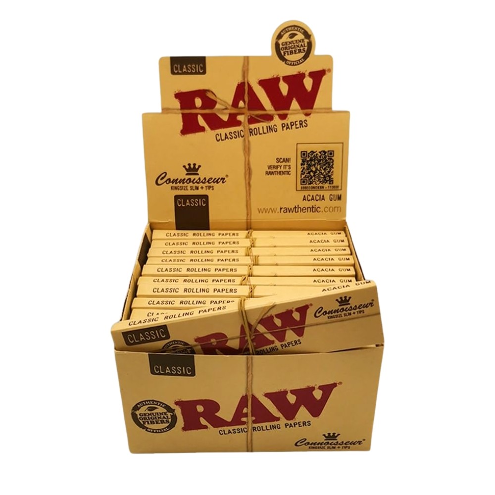 Raw Connoisseur King Size Slim & Tips 24s