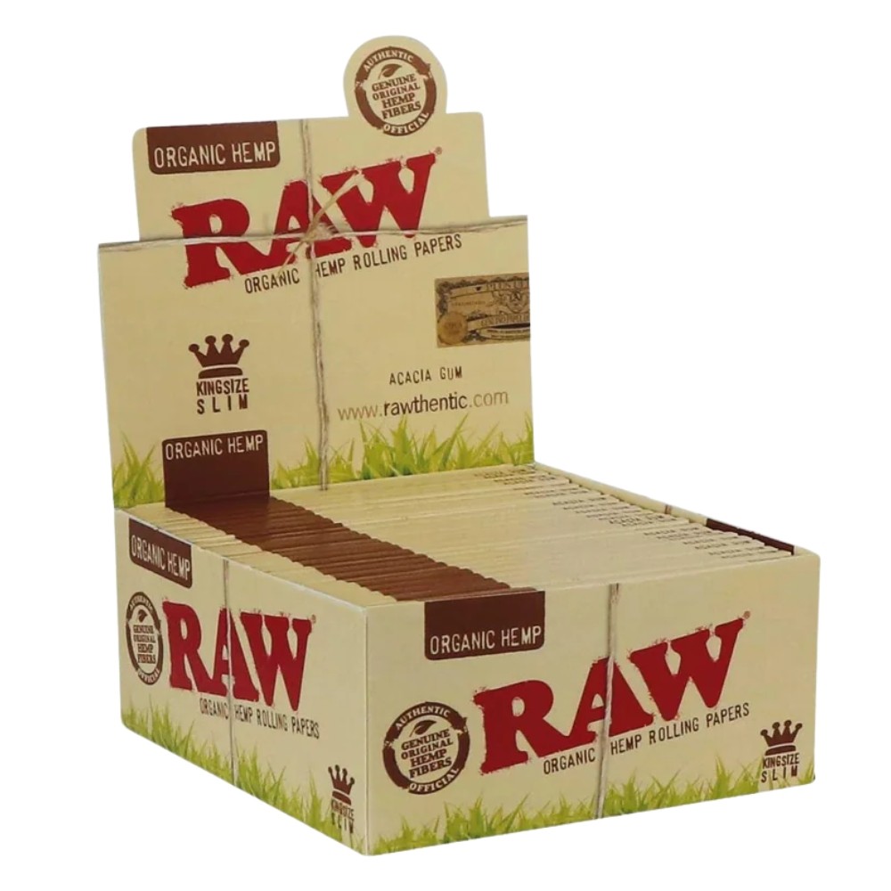 Raw King Size Slim Organic Hemp Papers (50)