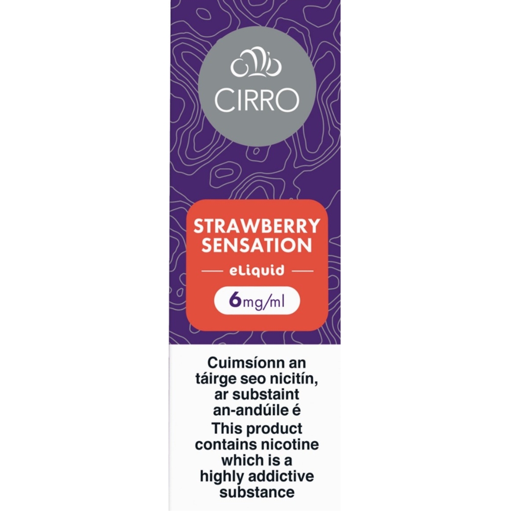 Cirro E-liquid Strawberry Sensation 6mg