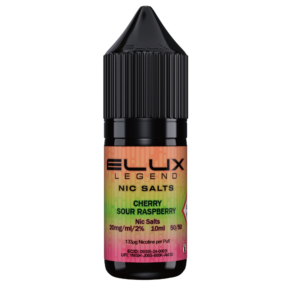 Elux Legend Cherry Sour Raspberry 20mg Nic Salts