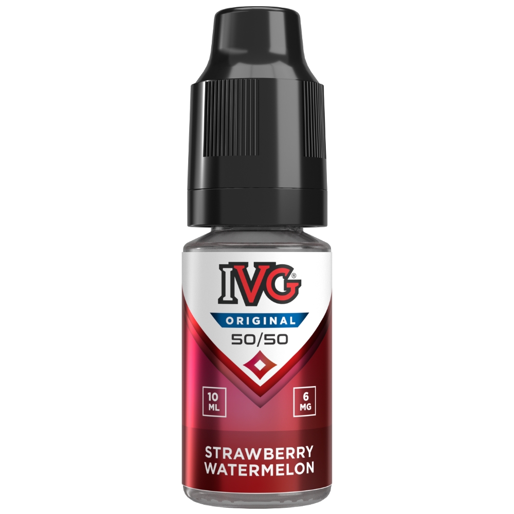 IVG 50:50 Strawberry Watermelon 10ml - 6mg E-liquid