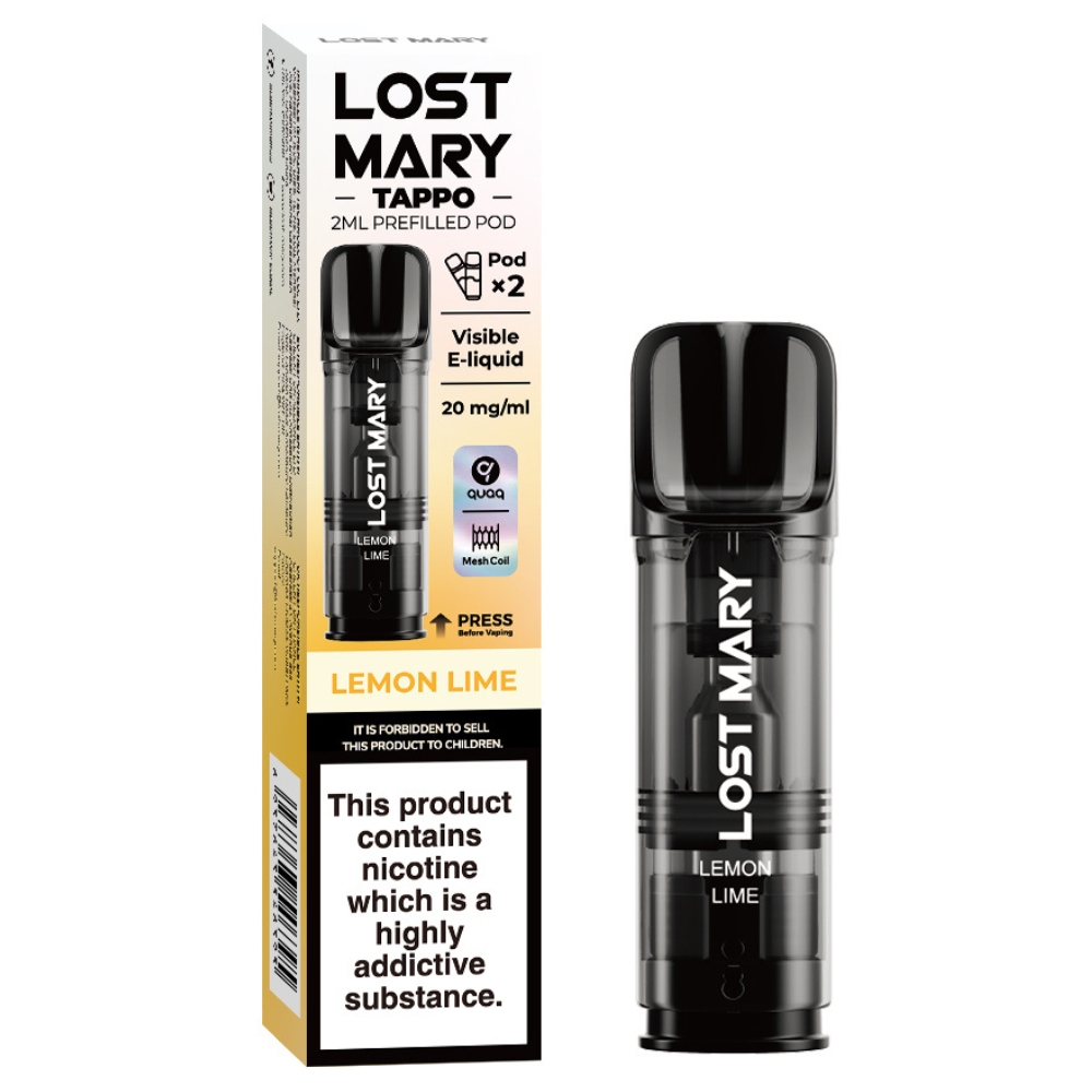 Lost Mary Tappo 2ml Prefilled Pod Lemon Lime