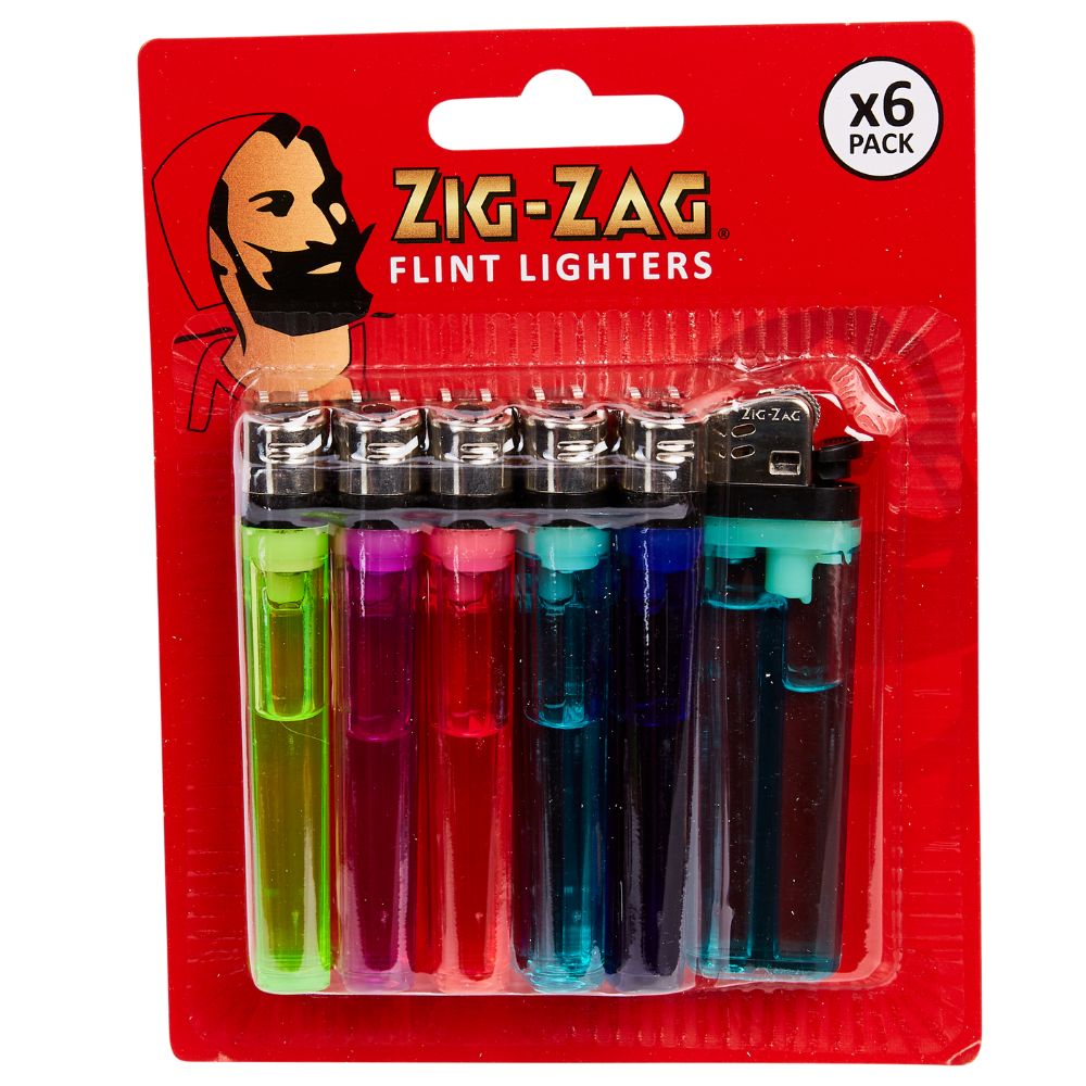 Zig Zag 6-pack Flint Lighter