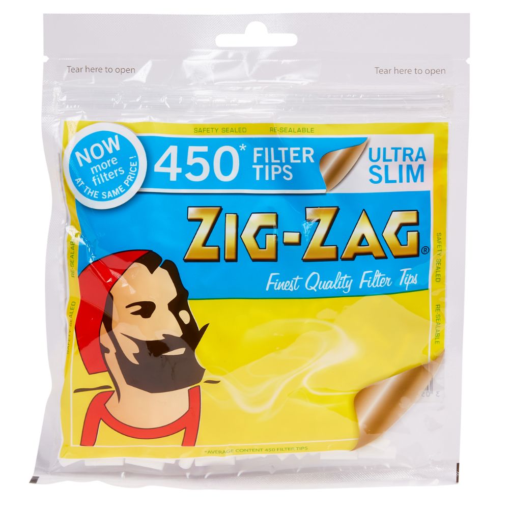 Zig Zag Slim Filter Tips 450s