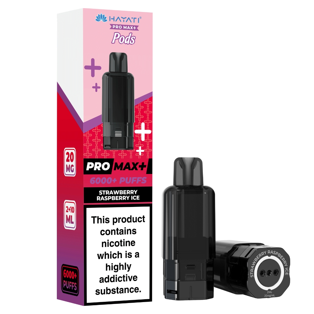 Hayati Pro Max Plus Pods Strawberry Raspberry Ice