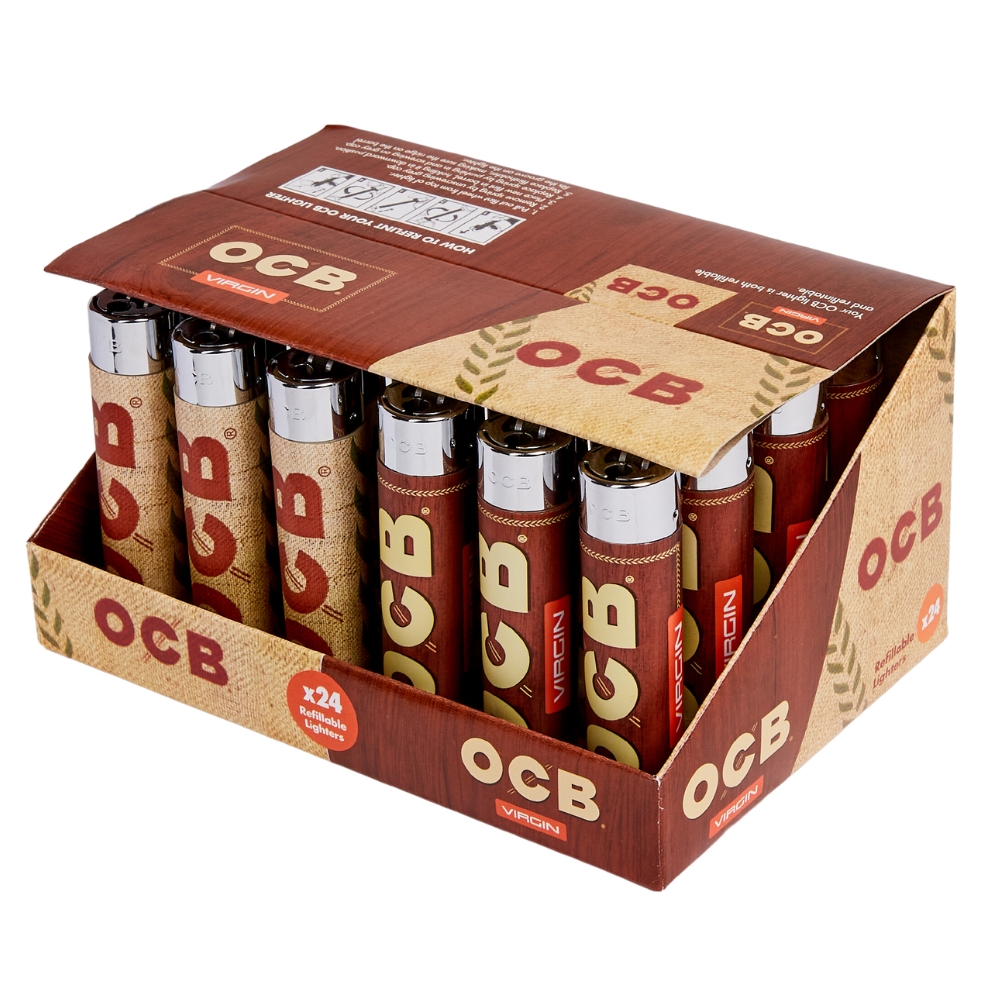 OCB Virgin Refillable Lighters 24s