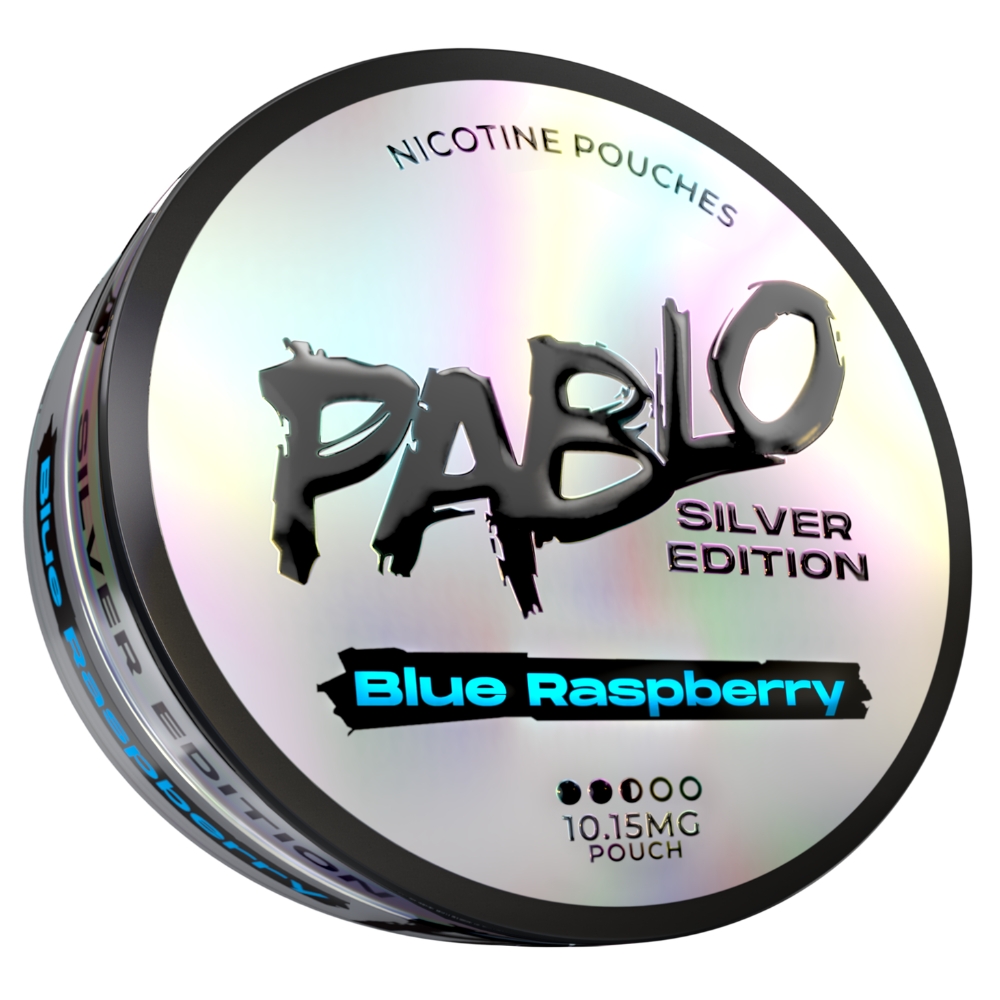 Pablo Silver Edition Blue Raspberry Nicotine Pouches 10mg