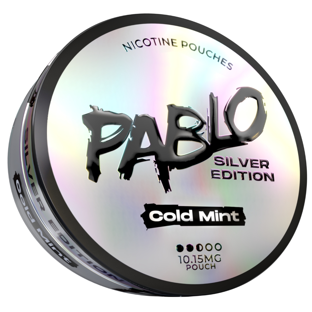 Pablo Silver Edition Cold Mint Nicotine Pouches 10mg
