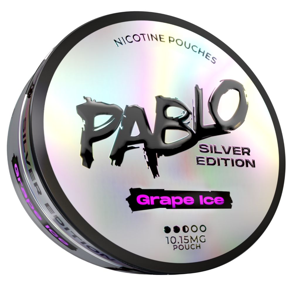 Pablo Silver Edition Grape Ice Nicotine Pouches 10mg