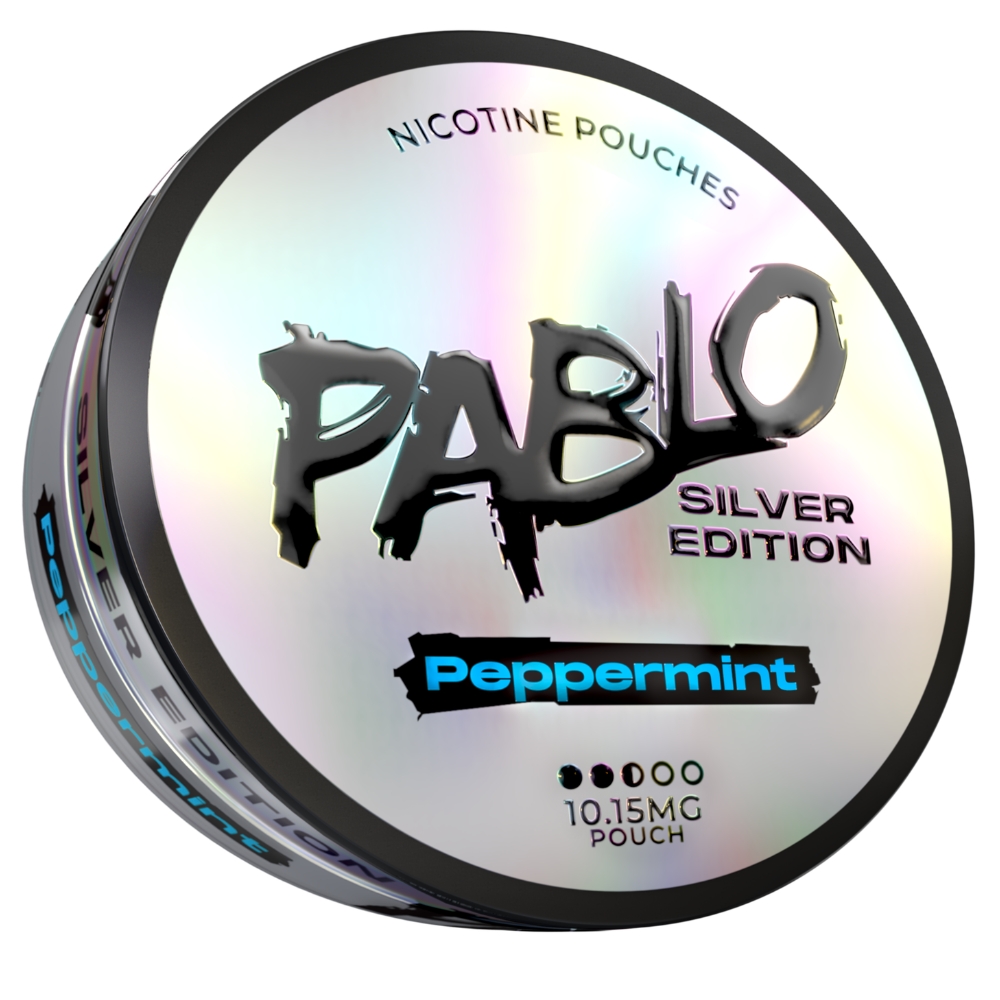 Pablo Silver Edition Peppermint Nicotine Pouches 10mg