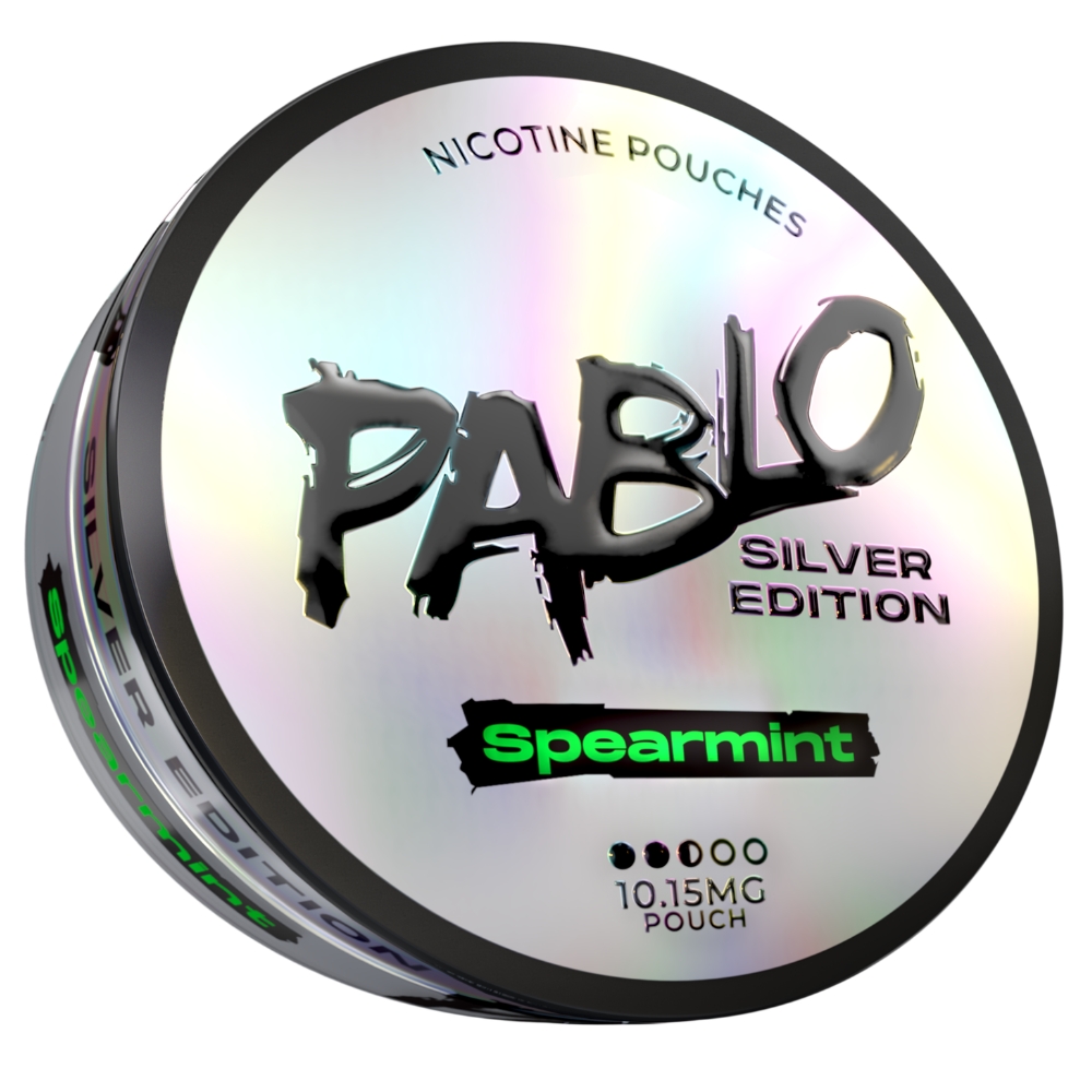 Pablo Silver Edition Spearmint Nicotine Pouches 10mg