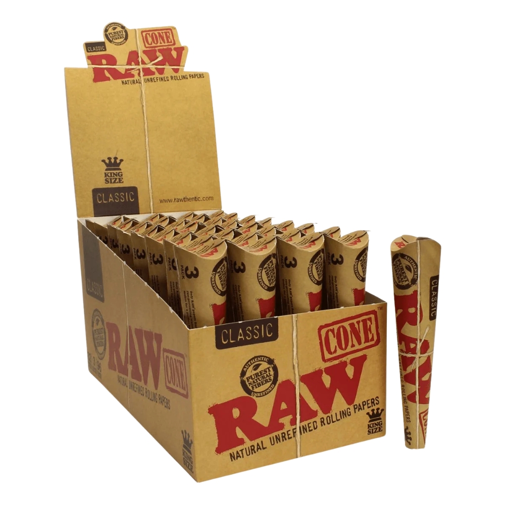 Raw Cones 3pk King Classic 32packs