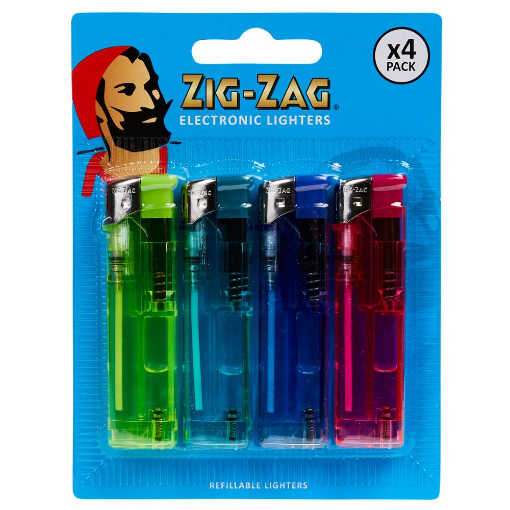 Zig Zag 4-pack Electronic Lighter